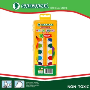 Cat Air Anak / Water Colors 16 Warna + 1 Kuas