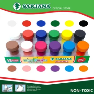 Cat Poster Anak / Kid's Paint 12 Warna Cerah