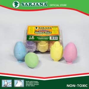 Kapur Tulis Trotoar Telur dan Ayam
