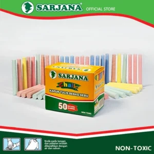 Kapur Tulis Warna Sarjana 50pcs
