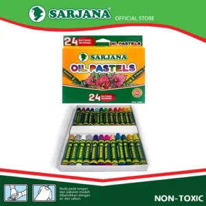 Sarjana Oil Pastel 24 Batang Warna