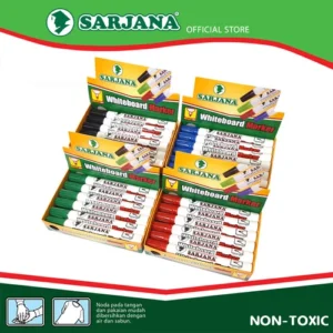 Sarjana Whiteboard Marker (Spidol Papan Tulis) per Batang - Biru/Hitam/Merah/Hijau