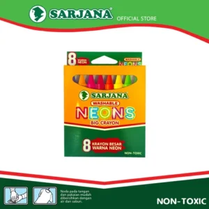 Sarjana Krayon Besar Neon (8 Batang Warna Neon)